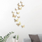 3D Wall Sticker Hollow Gold Butterfly Wall & Furniture DIY Decor - 12 Pieces